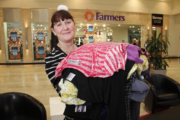 Bayfair Salvation Army donation Nina Rivett (Photo Credit Sun Live)